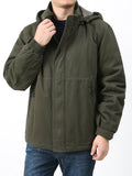 kkboxly  Men's Thick Warm Cotton Loose Hooded Jacket Casual Comfortable Windproof Outdoor Jacket For Winter