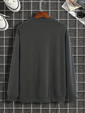 kkboxly  The King Print Trendy Sweatshirt, Men's Casual Graphic Design Crew Neck Pullover Sweatshirt For Men Fall Winter