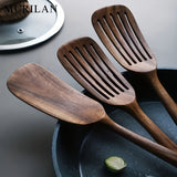 kkboxly 2pcs Wooden Spatula Set, Cookware Shovel For Non-Stick Pan, Cooking Utensils, Non-stick Spatula & Ladle Set, Wooden Cookware For Kitchen Cooking, Kitchen Gadgets, Cheap Items