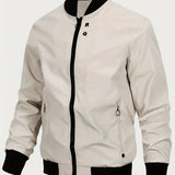 kkboxly Stay Stylish and Comfortable: Men's Casual Jackets With Zipper Pockets - Best Sellers!
