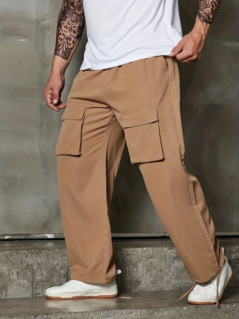 kkboxly  Men's Trendy Plus Size Casual Pants Cargo Pants Outdoor With Pockets