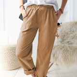 kkboxly  High Waist Straight Leg Pants, Casual Every Day Pants, Women's Clothing