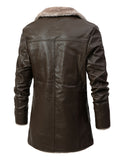 kkboxly Artificial Pu Leather  Men's Clothes For Autumn And Winter  Jacket Christmas Gifts On The Short Side Best Sellers