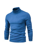 kkboxly  All Match Best Sellers Autumn Winter Pullover Men Solid Turtleneck Sweaters
