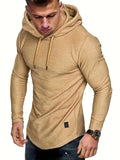 kkboxly  Men's Stylish Casual Thin Long Sleeve Athletic Hoodie
