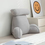 1pc Plush Lumbar Support Pillow - Ergonomic Bed Pillow for Sofa, Bed, and Reading - Soft Summer Decor for Living Room and Bedroom Home Decor