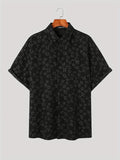 kkboxly  INCERUN Mens Floral Printed Tops T-shirt Buttons Dwon Loose Casual Shirts Blouse For Club Party Streetwear
