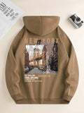 kkboxly NYC Brooklyn Graphic Print Hoodie, Cool Hoodies For Men, Men's Casual Graphic Design Pullover Hooded Sweatshirt With Kangaroo Pocket Streetwear For Winter Fall, As Gifts