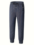kkboxly  Men's Winter New Fashion Trend Waterproof, Windproof, Warm, Fleece And Thickened Casual Loose Sports Trousers And Casual Pants