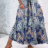 kkboxly  Polka Dot Pleated Skirts, Vintage High Waist Summer Maxi Skirts, Women's Clothing