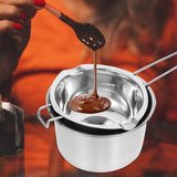 kkboxly 2 Pcs Stainless Steel Double Boiler Pot Chocolate Melting Pot Soap Candle Candy Making Tool Kit Wax Melting Heat Proof Bowl For Melting Chocolate, Butter, Cheese, Caramel, Candy, Candle, Wax