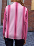 kkboxly  Graphic Print Open Front Blazer, Casual Long Sleeve Blazer For Office & Work, Women's Clothing