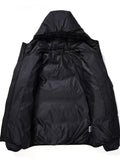 kkboxly Men's Stylish Pattern Puffer Coat With Pockets, Casual Breathable  Zip Up Long Sleeve Warm Hooded Top For City Walk Street Hanging Winter Outdoor Activities