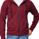 kkboxly  Men's Casual Long Sleeve Sports Hooded Jacket With Full Zip For Autumn And Winter, Men's Outfits