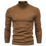 All Match Best Sellers Autumn Winter Pullover Men Solid Turtleneck Sweaters