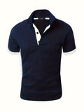 kkboxly  2023 New Men's Casual Short Sleeve Polo Shirts