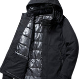 kkboxly  Men's Thick Warm Cotton Loose Hooded Jacket Casual Comfortable Windproof Outdoor Jacket For Winter