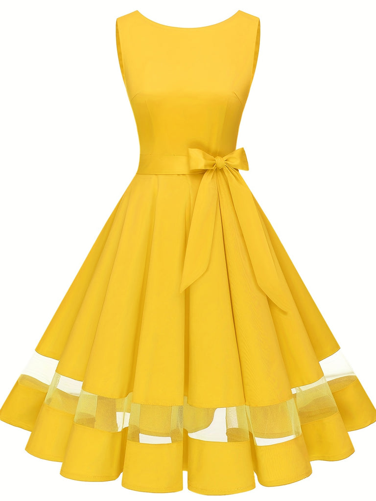 kkboxly  Cocktail Party A-line Dress, Vintage Sleeveless Prom Dress, Women's Clothing