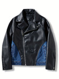 kkboxly  Men's Causal Vintage Style PU Leather Jacket