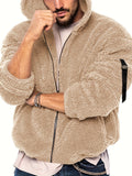 kkboxly  Men's Warm Polar Fleece Jacket Coat For Fall Winter