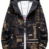 kkboxly  Spring Autumn Mens Casual Reversible Hoodie Jacket Men Clothes Men's Zip-up Windbreaker Coat Outerwear