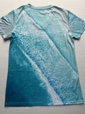 kkboxly  All Over Print V Neck T-Shirt, Casual Short Sleeve Top For Spring & Summer, Women's Clothing