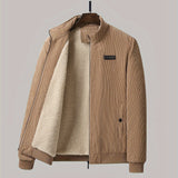 kkboxly  Men's Fall/Winter Casual Corduroy Fleece Jacket Christmas Gifts