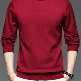 kkboxly  Men's Round Neck Pullover Knit Sweater Best Sellers