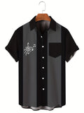 kkboxly  Stylish Men's Musical Note Printed Casual Shirt - Perfect for Parties and Streetwear