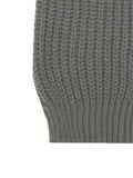 kkboxly  Elegant Middle Stretch Cardigan Sweater, Men's Casual Vintage Style V Neck Open Front Cardigan Coat For Fall Winter Streetwear
