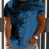 kkboxly Men's Eagle Print T-Shirt - Comfortable and Stylish Summer Tee