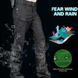 kkboxly Men's Tactical Cargo Pants: Multi-Pocket, Loose Fit, Perfect for Outdoor Work & Hiking