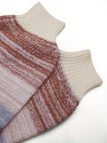 kkboxly  Plus Size Casual Sweater, Women's Plus Colorblock Long Sleeve Round Neck High Stretch Jumper