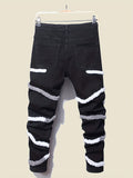 kkboxly  Stylish Men's Jeans Straight Skinny Street Style Denim Jeans With Pockets, Men's Outfits