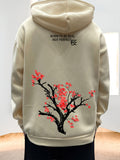 kkboxly  Men's Fleece Loose Long Sleeve Drop Shoulder Hoodie