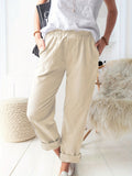 kkboxly  High Waist Straight Leg Pants, Casual Every Day Pants, Women's Clothing