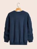 kkboxly  Men's Warm Knit Sweater, Trendy Comfy Pullover