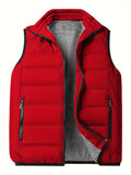 Winter Thick Vest For Men, Casual Black Warm Padded Sleeveless Jacket Best Sellers