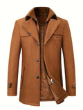 kkboxly  New Wool Coat Men's Business Casual Thick Warm Slim Jacket