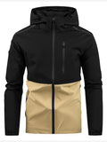 kkboxly  kkboxly  Men's Lightweight Hooded Jackets By Activity, Casual Jacket With Zipper Pockets For Fitness Outdoor Activities