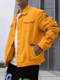 kkboxly  Men's Chic Denim Jacket, Casual Street Style Chest Pocket Button Up Jacket