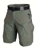 kkboxly Men's Waterproof Tactical Shorts: Lightweight, Quick-Dry & Breathable for Outdoor Hiking & Fishing!