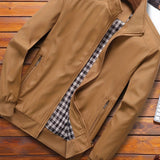 kkboxly  Men's Jacket Casual High Neck Zipper Jacket For Spring