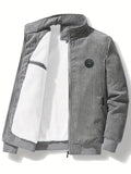 Men's Warm Fleece Corduroy Jacket For Fall Winter