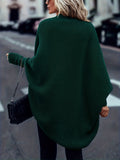 kkboxly  Batwing Sleeve Knit Cardigan, Casual Open Front Solid Sweater, Women's Clothing