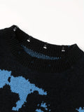kkboxly  All Match Knitted Sweater, Men's Casual Warm Slightly Stretch Crew Neck Pullover Sweater For Men Fall Winter