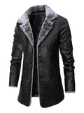 kkboxly Artificial Pu Leather  Men's Clothes For Autumn And Winter  Jacket Christmas Gifts On The Short Side Best Sellers