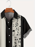 kkboxly  Oversized Color Block Aloha Shirt for Men - Perfect for Beach, Music, and Summer Casual Wear