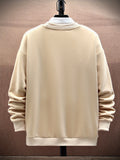 kkboxly  Big Eagle Print Men's Crew Neck Long Sleeve Sweatshirt, Casual Wear, Men's Clothing