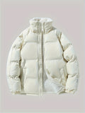 kkboxly  Men's Casual Warm Fleece Lined Jacket, Chic Warm Thick Coat For Fall Winter
